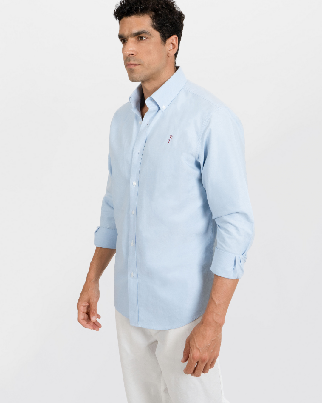 Light Blue Santino Oxford (Hombre)