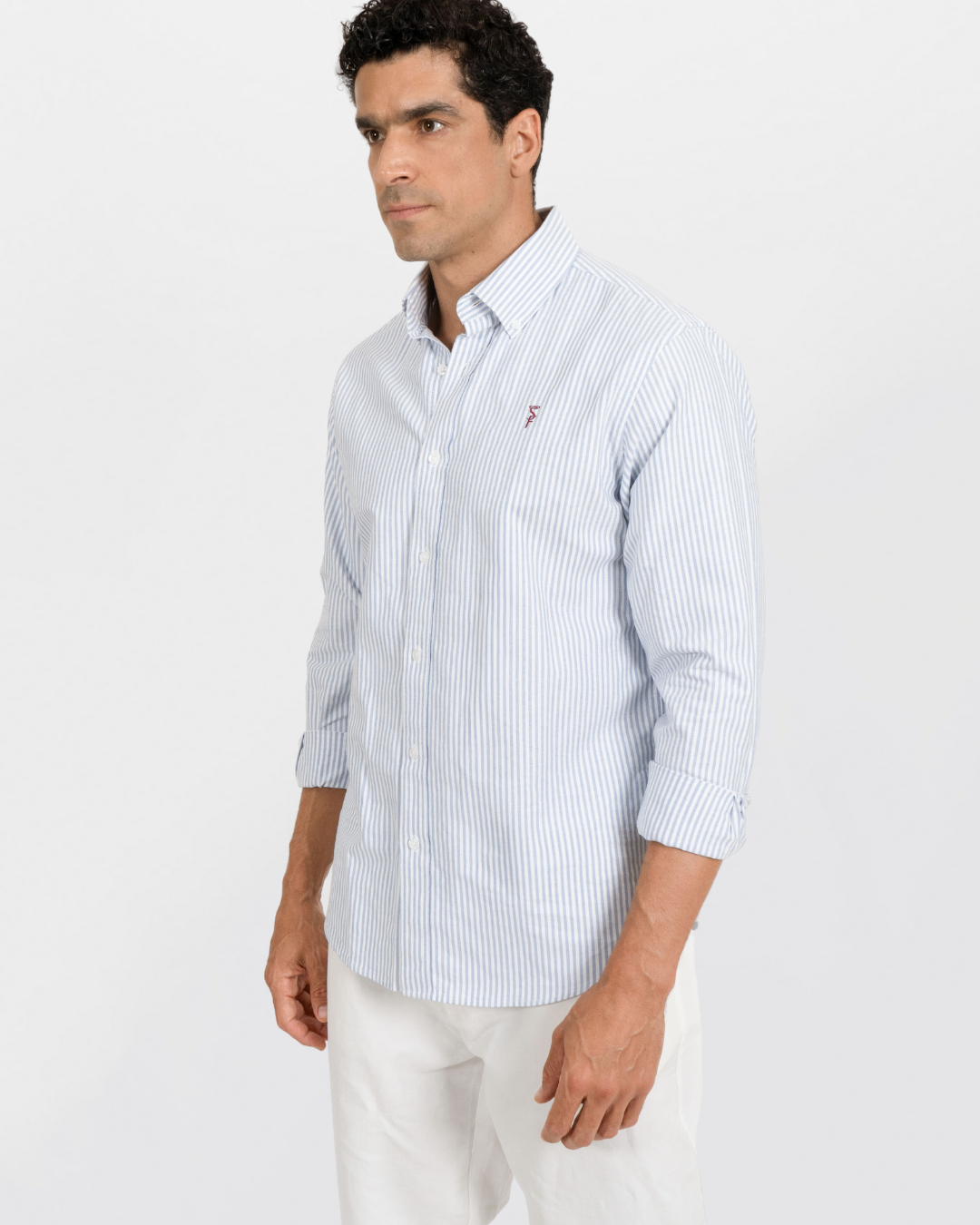 Striped Blue Santino Oxford (Hombre)