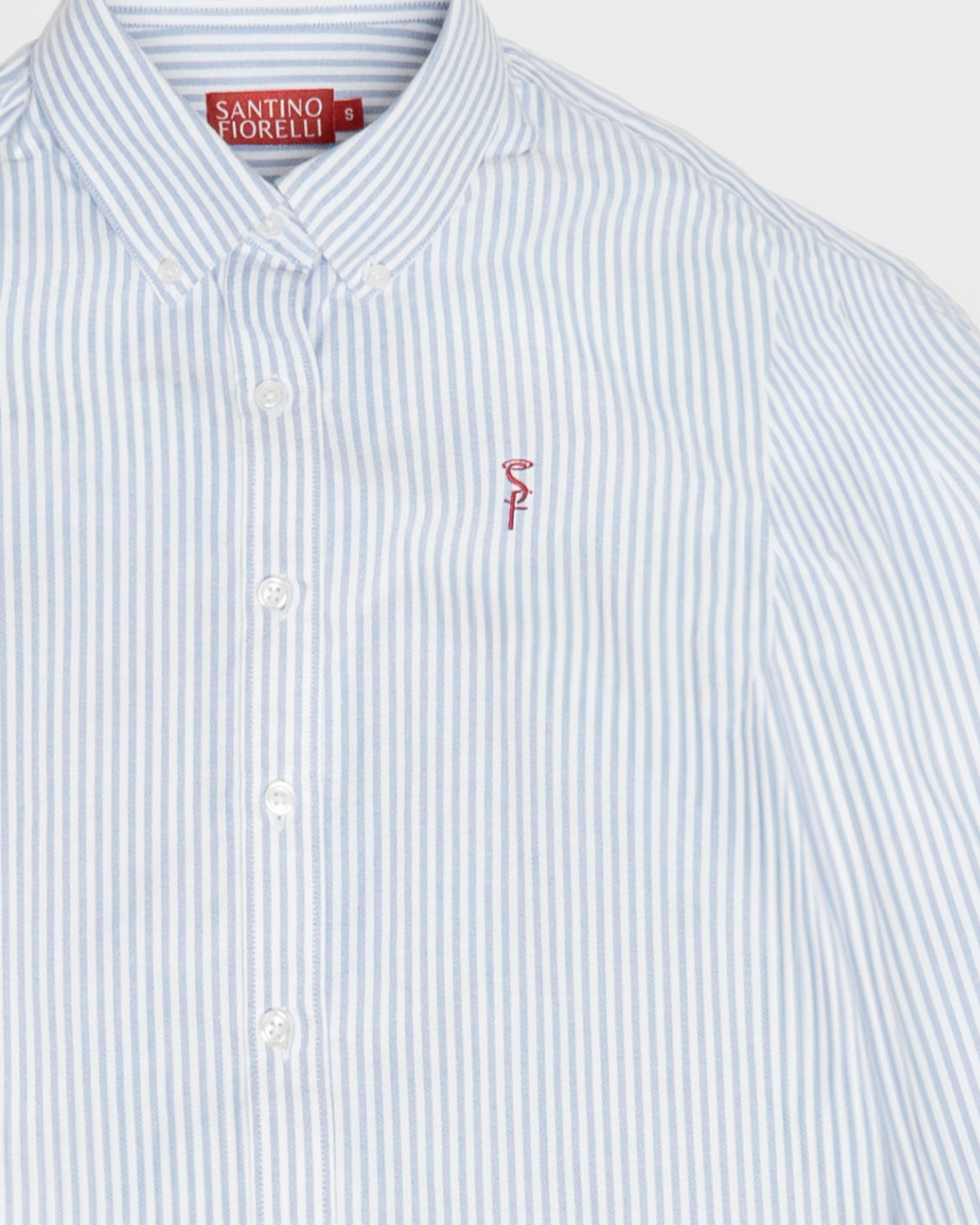 Striped Blue Santino Oxford (Hombre)