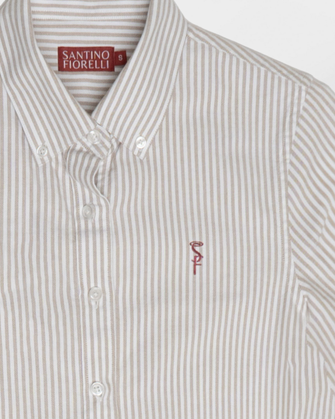 Striped Brown Santino Oxford (Hombre)