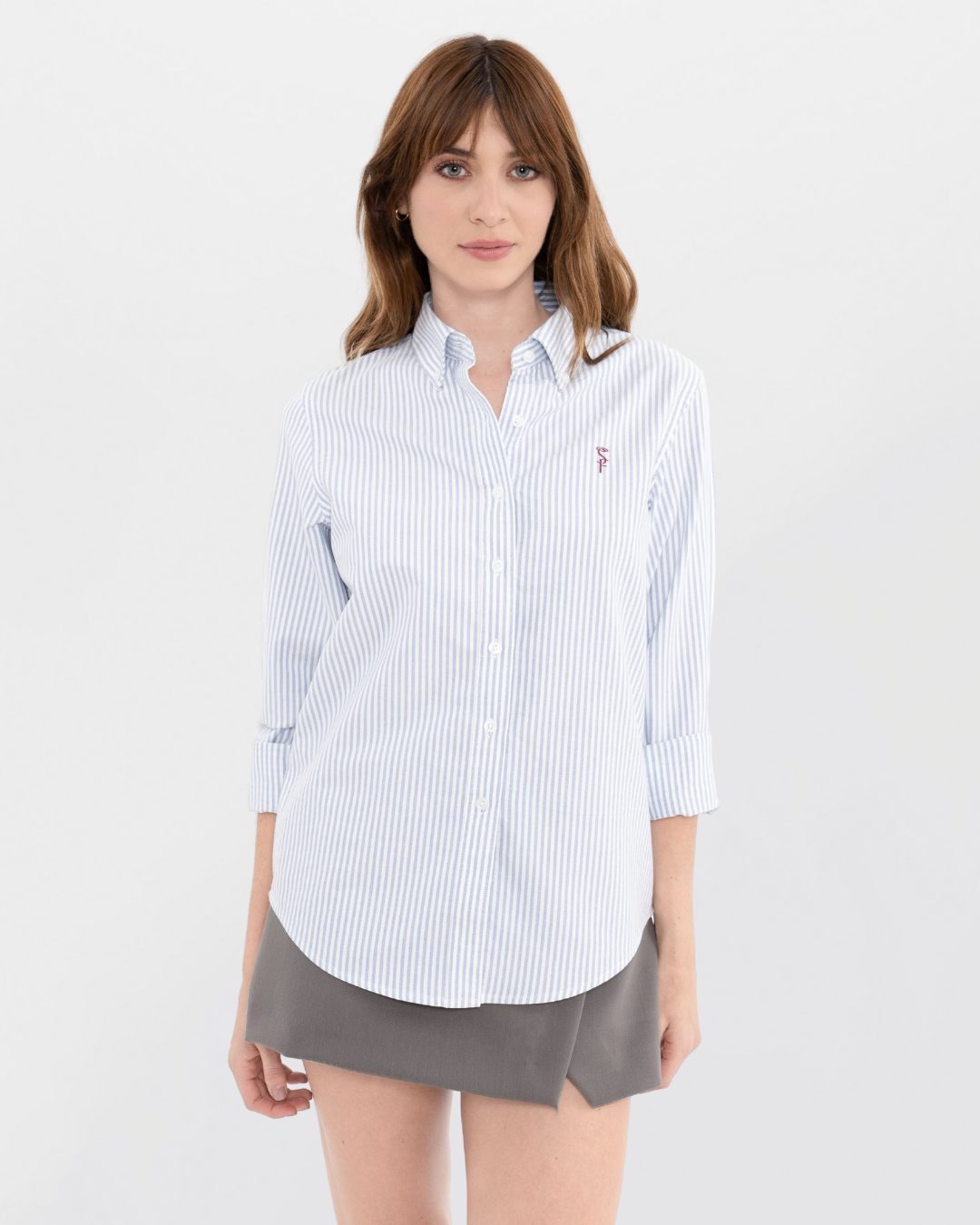 Striped Blue Santino Oxford (Mujer)