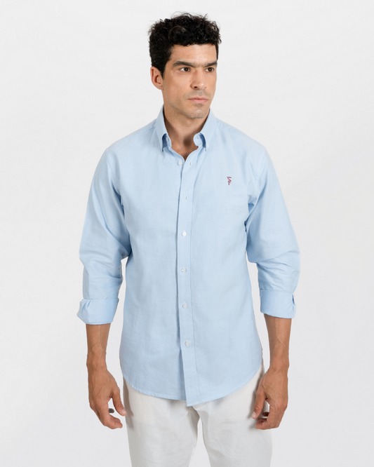 Light Blue Santino Oxford (Hombre)